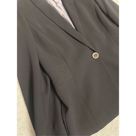 NEW Calvin Klein Suit Black Quilted Waist Blazer Pants Suit Set 4P - Picture 7 of 13